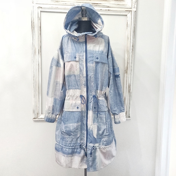 NWOT Adidas by Stella McCartney Pastel Brushstroke Athleisure Streetwear Parka - Picture 2 of 16